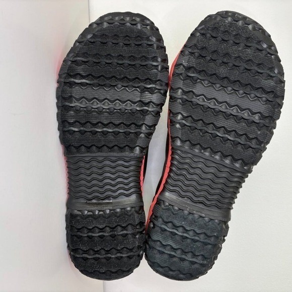 Bogs Unisex Waterproof Rubber Rain Boots Mens Size 7 Black Red Zip Front Utility - Picture 7 of 9